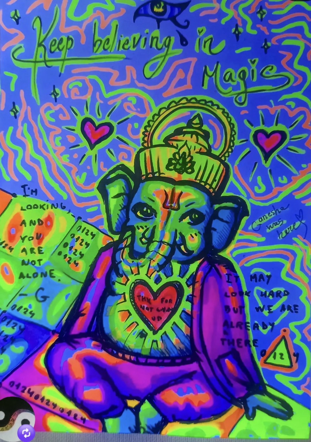 Colourful artwork by Mimi